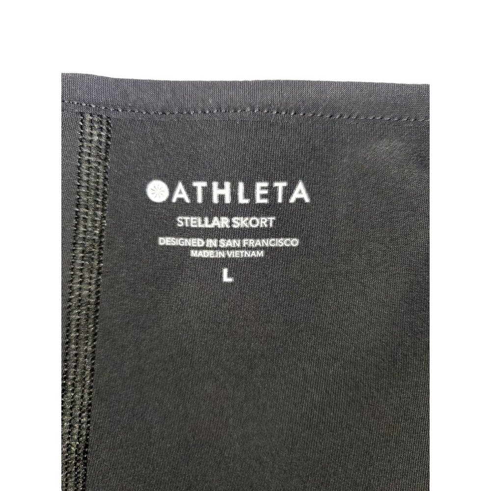NWOT Athleta Women's Stellar Skort Black Skirt Zipper Size Large 1292 - Picture 8 of 12
